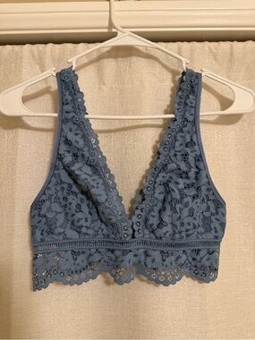 Victoria's Secret Dusty Blue Lace Bralette